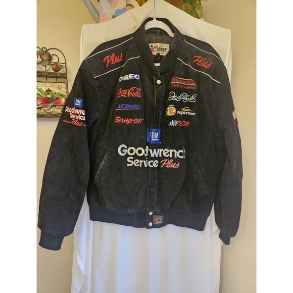 VTG 90'S DALE EARNHARDT SR. GOODWRENCH 7 TIME WINSTON CUP CHASE NASCAR JACKET XL - Picture 1 of 9
